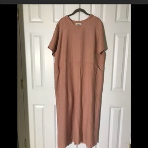 Flax by Jeanne Engelhart oversized linen dress